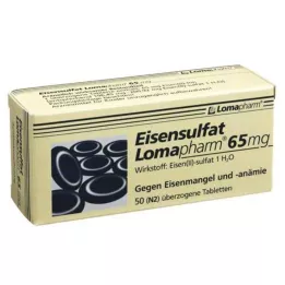 EISENSULFAT Lomapharm 65 mg bevont tabletta, 50 db