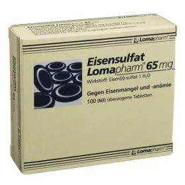 EISENSULFAT Lomapharm 65 mg bevont tabletta, 100 db
