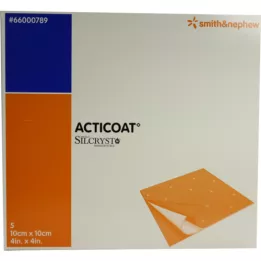 ACTICOAT 10x10 cm antimikrobiális sebpad, 5 db