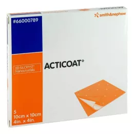 ACTICOAT 10x10 cm-es antimikrobiális sebkötöző, 5 db