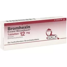 BROMHEXIN Krewew Meuselb.Blotten 12mg, 20 db