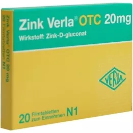 ZINK VERLA OTC 20 mg film -bevonatú tabletta, 20 db