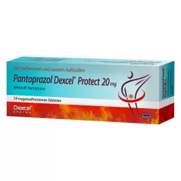 PANTOPRAZOL Dexcel Protect 20 mg gyomornedv-ellenálló tabletta, 14 db