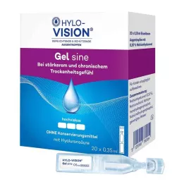 HYLO-VISION Gel sine egyadagos pipetták, 20X0,35 ml