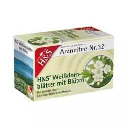 H&amp;S Galagonya levelek virággal szűrőzsák, 20X1,6 g