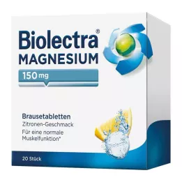 BIOLECTRA Magnézium 150 mg citromos pezsgőtabletta, 20 db