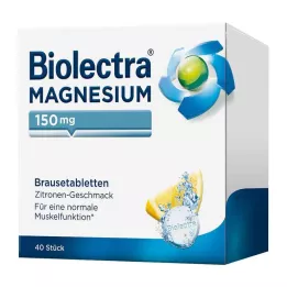 BIOLECTRA Magnézium 150 mg citromos pezsgőtabletta, 40 db