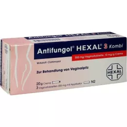 ANTIFUNGOL HEXAL 3 Kombi 3 vag.tbl.+20 g kr., 1 p