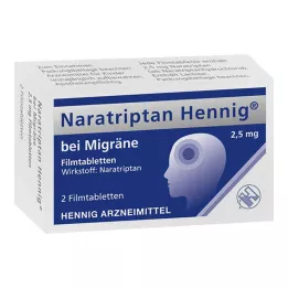 NARATRIPTAN Hennig for Migraine 2,5 mg filmtabletta, 2 db
