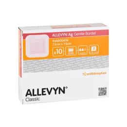 Allevyn Ag Gentle Border 7,5x7,5 cm-es kötszer, 10 db