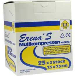 Erena Steril gézborogatás 7,5x7, 25x2 db