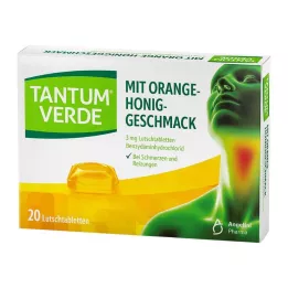 TANTUM VERDE 3 mg-os narancsos-mézes ízű pasztilla, 20 db