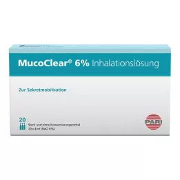 MUCOCLEAR 6%-os NaCl inhalációs oldat, 20X4 ml
