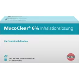 MUCOCLEAR 6% NaCl inhalációs oldat, 60x4 ml