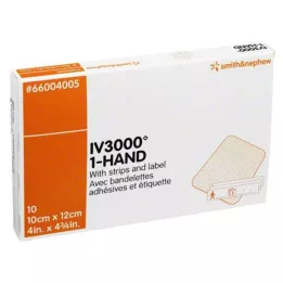 OPSITE IV 3000 10x12 cm átlátszó kanül rögzítés, 10 db