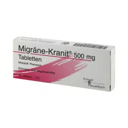 MIGRÄNE KRANIT 500 mg-os tabletta, 10 db