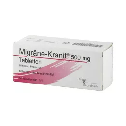 MIGRÄNE KRANIT 500 mg-os tabletta, 50 db