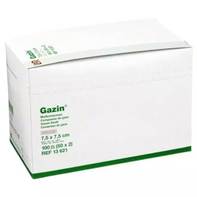 GAZIN Géz komp.7,5x7,5 cm steril 8 rétegű, 50X2 db GAZIN Géz komp.7,5x7,5 cm steril 8 rétegű, 50X2 db