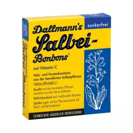 DALLMANNS Sage Bonbons cukormentes, 20 db