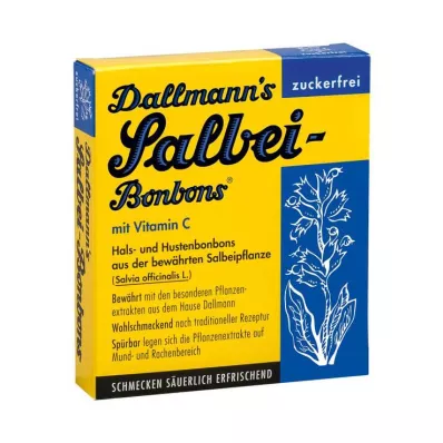 DALLMANNS Sage Bonbons cukormentes, 20 db DALLMANNS Sage Bonbons cukormentes, 20 db