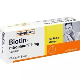 BIOTIN-RATIOPHARM 5 mg tabletta, 30 db