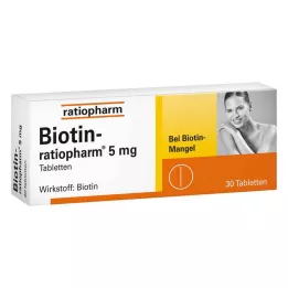 BIOTIN-RATIOPHARM 5 mg-os tabletta, 30 db