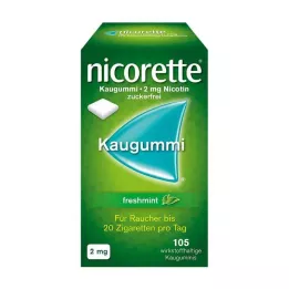 NICORETTE 2 mg frissmenta rágógumi, 105 db