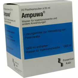 AMPUWA Műanyag ampullák injekciós/infúziós oldat, 20X20 ml