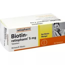 BIOTIN-RATIOPHARM 5 mg tabletta, 90 db