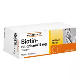 BIOTIN-RATIOPHARM 5 mg-os tabletta, 90 db