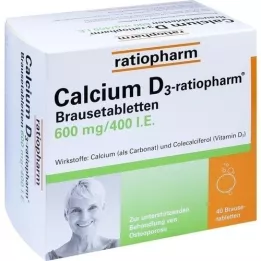 Calcium D3 ratiopharm Pezsgőtabletta, 40 db
