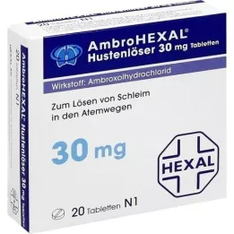 AMBROHEXAL köhögő levelek 30 mg tabletta, 20 db