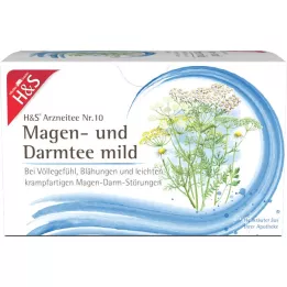 H&amp;S gyomor- és béltea enyhe filteres zacskók, 20X2,0 g