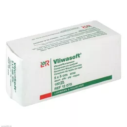 VLIWASOFT Vlies borogatás 5x5 cm nem steril 4l., 100 db