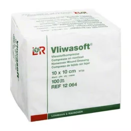VLIWASOFT Vlies borogatás 10x10 cm nem steril 4l., 100 db