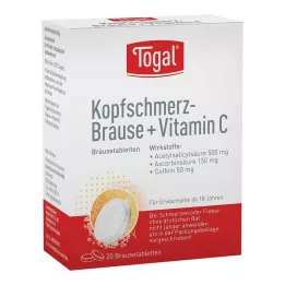 TOGAL Fejfájás pezsgő + Vit.C pezsgőtabletta, 20 db