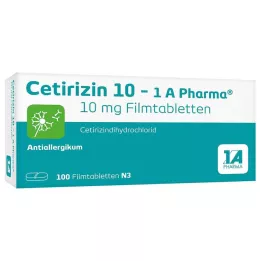 CETIRIZIN 10-1A Pharma filmtabletta, 100 db