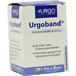 URGOBAND Rövid sztreccskötés 8 cmx5 m, 1 db