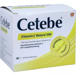 CETEBE C -vitamin retard kapszulák 500 mg, 180 db