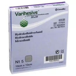 VARIHESIVE extra vékony 10x10 cm HKV hidroaktív, 5 db