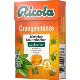 RICOLA O.Z.Box narancssárga menta cukorkák, 50 g