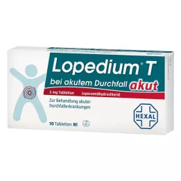 LOPEDIUM T akut akut hasmenés esetén tabletta, 10 db