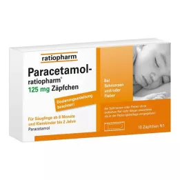 PARACETAMOL-ratiopharm 125 mg-os kúp, 10 db