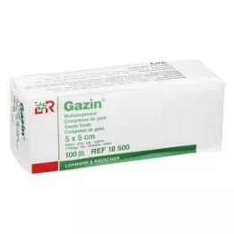GAZIN Géz komp. 5x5 cm nem steril 8-szoros működés, 100 db
