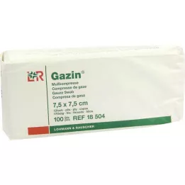 GAZIN Géz komp. 7,5x7,5 cm nem steril 12-szeres működés, 100 db