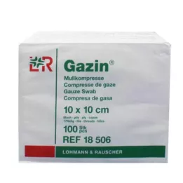 GAZIN Géz komp. 10x10 cm nem steril 8-szoros működés, 100 db