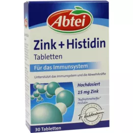 Abtei Cink + hisztidin tabletta, 30 db