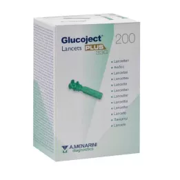 GLUCOJECT Lancets PLUS 33 G, 200 db