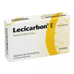 LECICARBON E CO2 Laxans felnőtt kúpok, 10 db