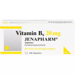 VITAMIN B6 20 mg Jenapharm tabletták, 100 db